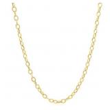 20" Textured Oval Cable Chain 14k Gold