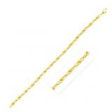 $4K Italian 18" Jax Cable Necklace 14k Gold