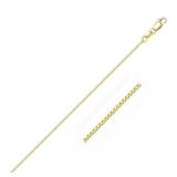 18" Classic Box Chain 14k Gold .6mm