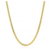 Italian Miami Cuban Link 22" Chain 14k Gold