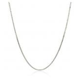 1Italian 20" Box Link Chain 14k White Gold