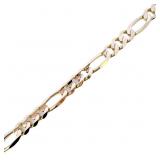 8" Figaro Link Bracelet 14k Yellow Gold