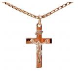 Petite Crucifix Pendant 14k Yellow Gold