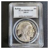 2001-P Buffalo $1 Silver Commem PR-69 PCGS