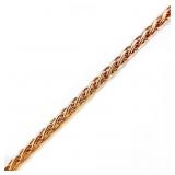 20" Wheat Link Chain 18k Yellow Gold