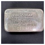 10 oz Silver Bar - ENGELHARD Logo