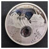 1 Oz Silver 2013 Australia World Treasures-Garnet