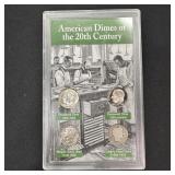 American Dimes of the 20th Century Coin Collection