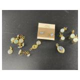 Large lot of opal earrings, including several opal
