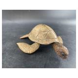 James Aningayou fossilized whalebone sea turtle wi