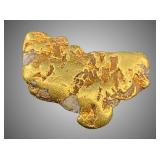Alaskan gold nugget with a good amount of quartz v
