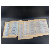 Collection of WWII ration OPA points ranging from