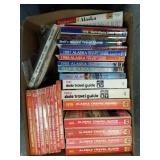 Large box lot of assorted Alaska travel guides bac