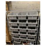 Pair of garage storage racks with most of the matc