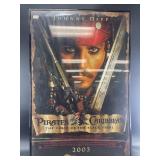 Pirates of the Caribbean movie poster  in plastic