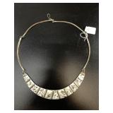 Mexican silver necklace collar style, with silver,