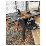 Craftsman table saw with stand and power sander