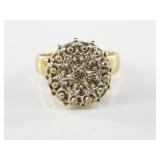 10kt Gold and diamond ring, size 5 1/2, 3.5 grams