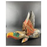 Tlingit style eagle 16.5" tall x 20" long, new, im