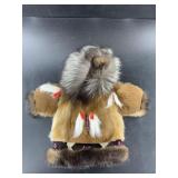 Beautiful hand made fur doll