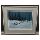 Jon Van Zyle signed and numbered Iditarod print, "