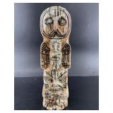 Cook Inlet clay totem pole 8"