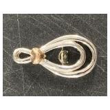 10kt Gold over sterling silver pendant with small