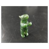 Adorable Alaskan Kobuk jade standing bear statuete