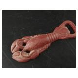 Cast Iron lobster bottle opener 6.5"