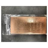 1 pound bar of .999 fine copper