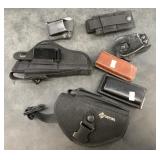 Assortment of Handgun and magazine holsters, vario