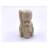 Bone figurine of Confucius 3"