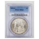 Morgan silver dollar 1898 O MS64 by PCGS