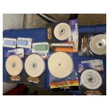 Box full with various Buffing wheels  different si