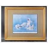 Beauty Rideout print of 4 polar bear cubs, double