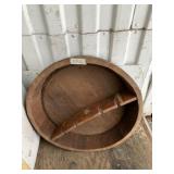 Heavy duty wooden barrel cut off