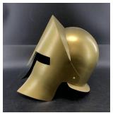 Spartan style helmet, new, footprint like image on