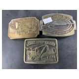 Assorted belt buckles: