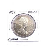 1967 Canadian silver dollar