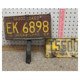 1944 & 1955 MN license plates