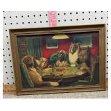 Dogs Playing Poker Framed Picture16 x 11ï¿½