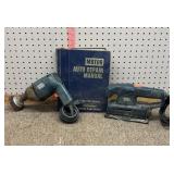 1968-74 motor repair manual, B&D sander and drill