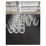 Clear Octagon Cups, Coffee Mugs