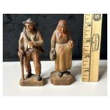 Vintage Hand Carved Couple