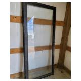 Black 80"x35" Glass Storm Door