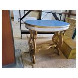 Ornate Oblong Painted Side Table