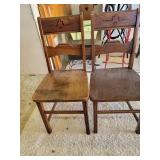 (2) Oak Chairs