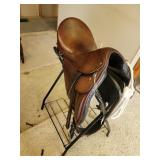 English Saddle w/Folding Stand