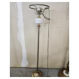 Antique Milk Glass Floor Lamp