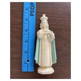 5" Tall Vintage Cast Metal Infant of Prague Statue